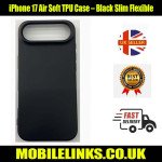 iPhone 17 Air Soft TPU Case – Black Slim Flexible | Shockproof Full Protection